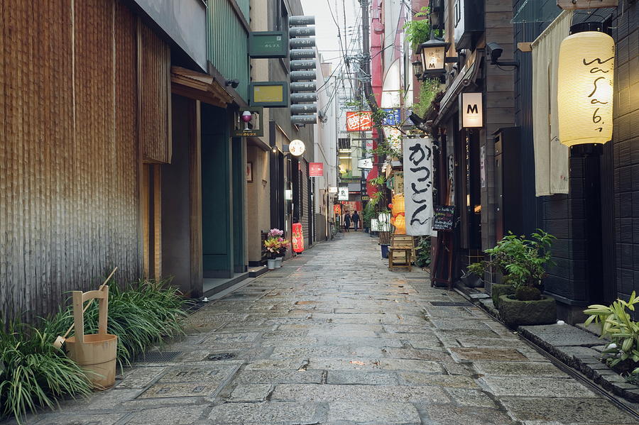 Street View Of Houzenji Row Photograph by Hiro/amanaimagesrf