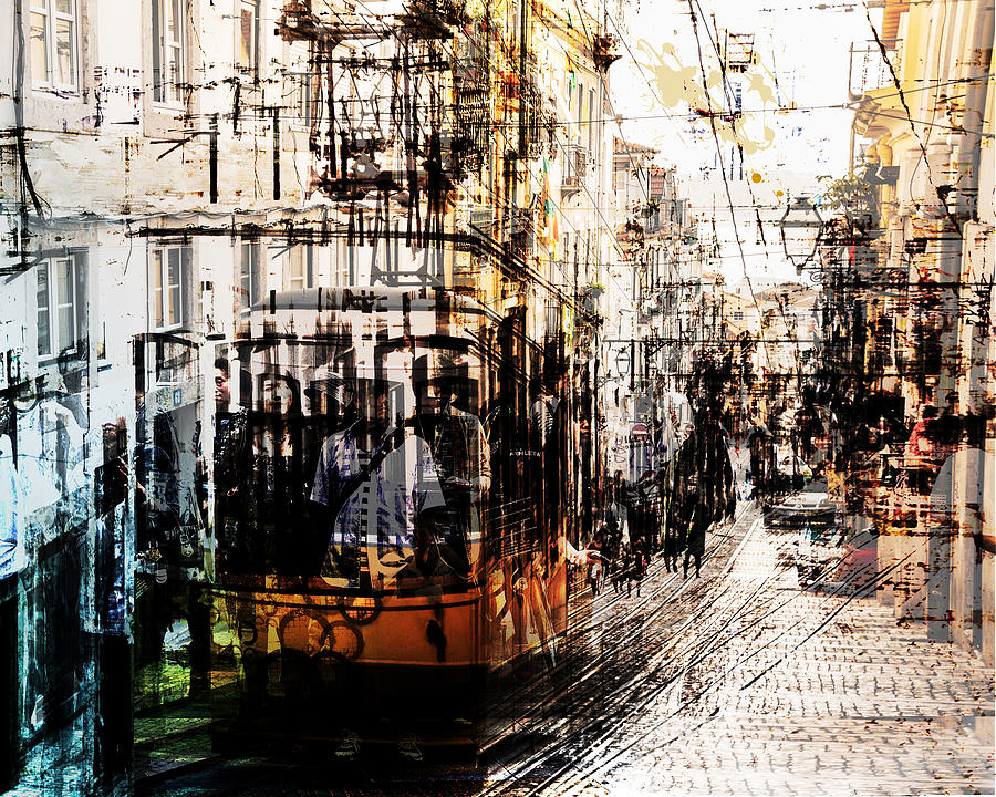 Streetcar Abstract Digital Art By Tim Palmer - Fine Art America