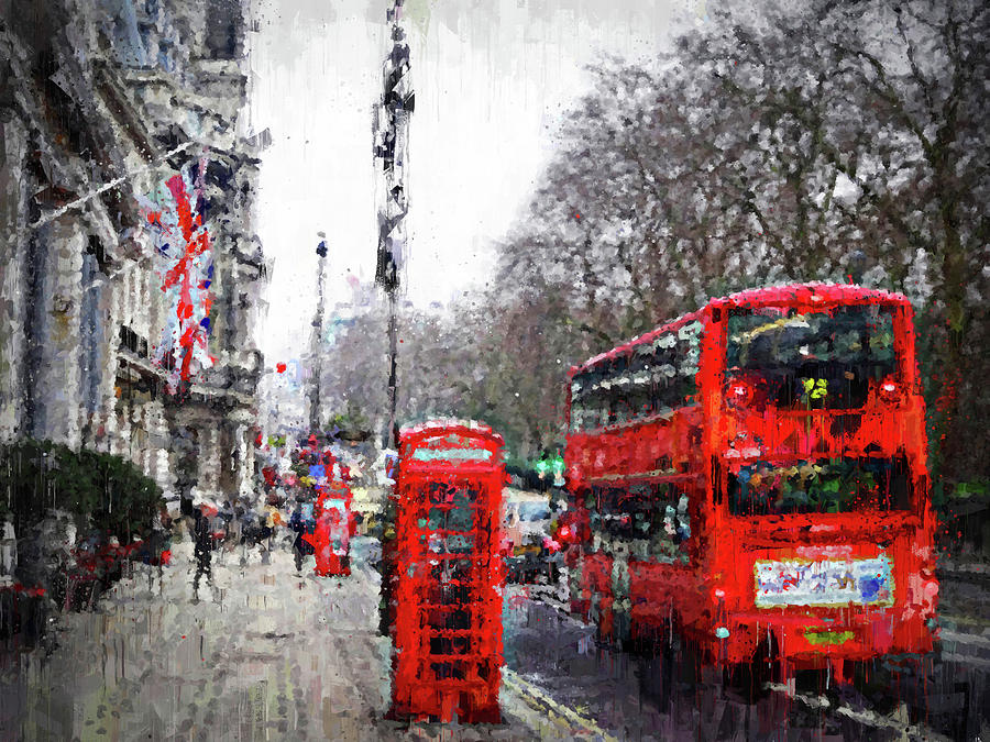 Streets of London - 10 Painting by AM FineArtPrints