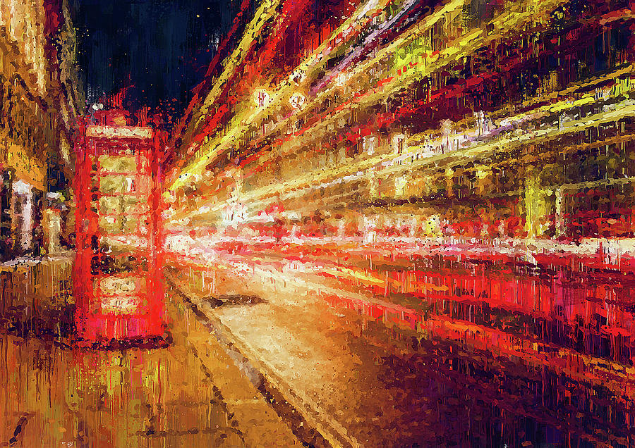 Streets of London - 11 Painting by AM FineArtPrints