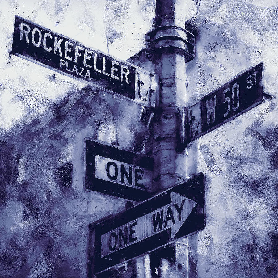 Streets of New York - 04 Painting by AM FineArtPrints