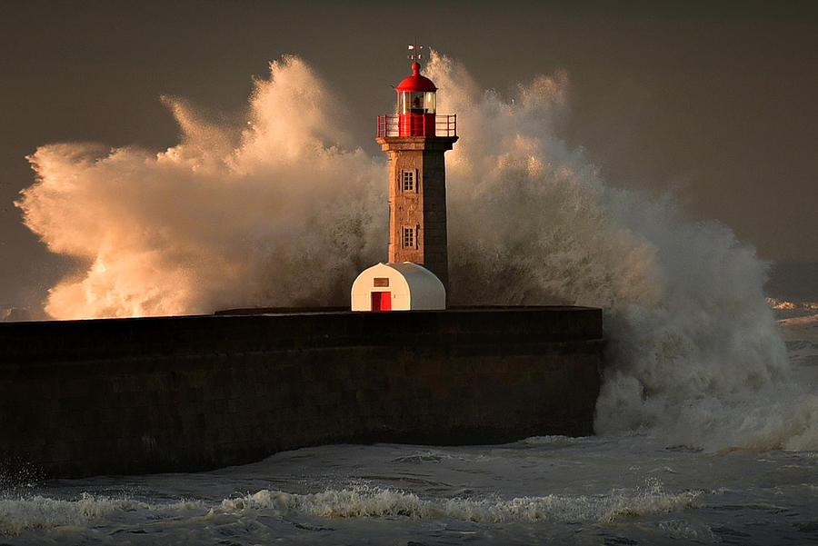 Lighthouse Photograph - Strength Of The by Jos Augusto Suzano Magalhes