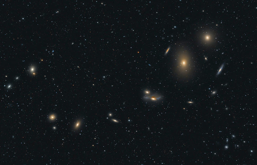 Stretch Of Galaxies Known As Markarians Photograph by Lorand Fenyes