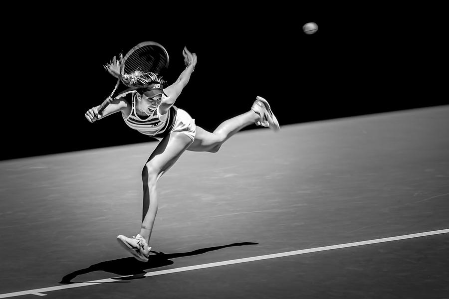 Tennis Photograph - Strike Back by Irene Yu Wu