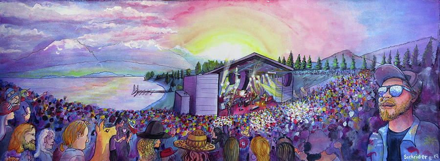 Cheese Painting - String Cheese Incident Lake Dillon by David Sockrider