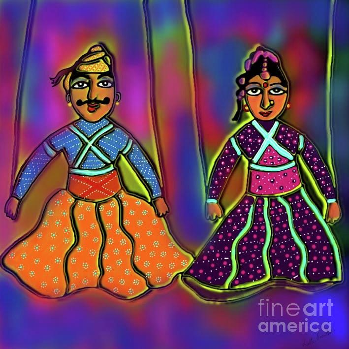 String Puppets Digital Art by Latha Gokuldas Panicker