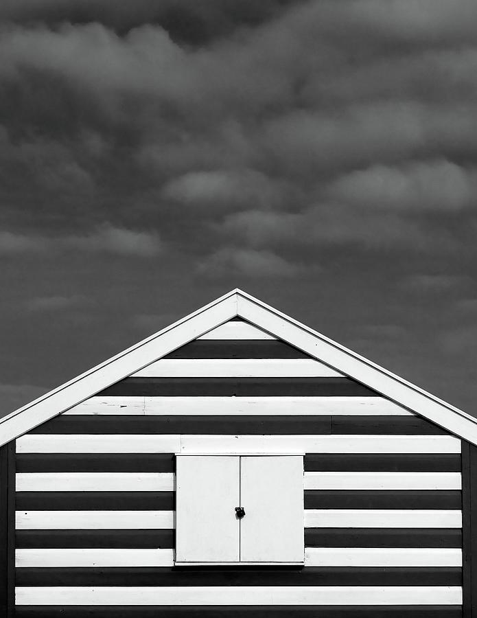 Stripes On Beach Hut Photograph by James Galpin