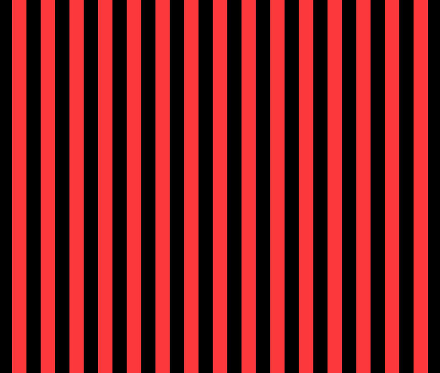 Stripes Red Black by Megan Miller