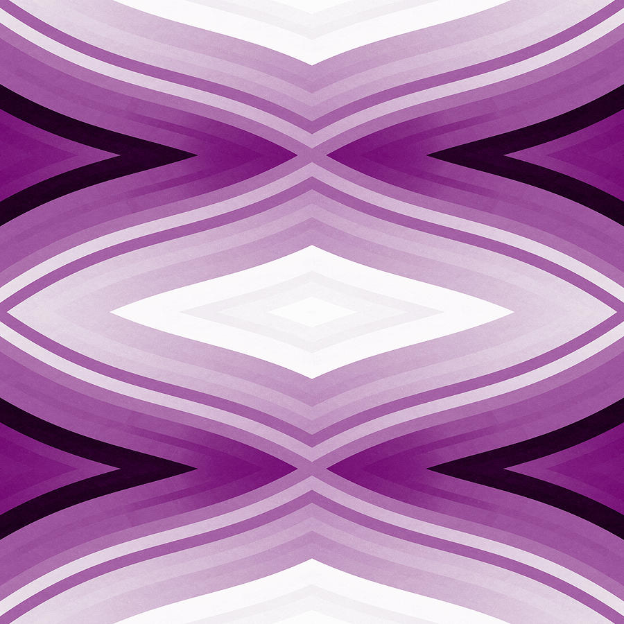 Stripes Wave Pattern 6v2 Dei Digital Art by Gxp-Design