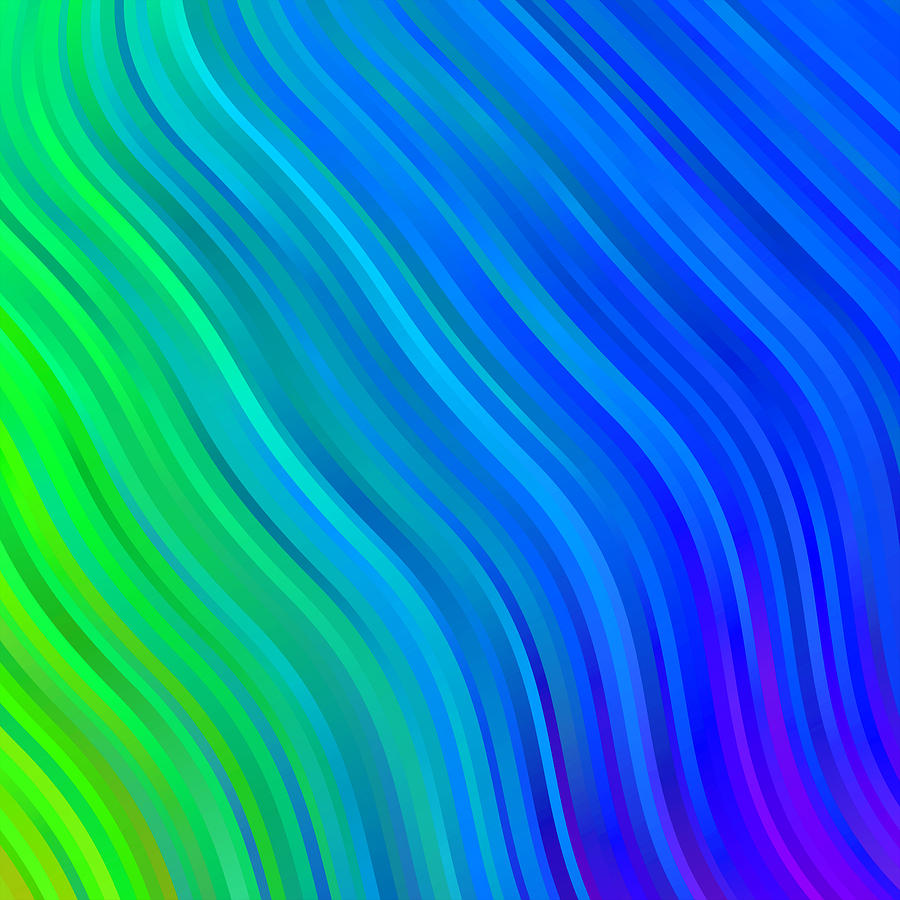 Stripes Wave Pattern Stdv Digital Art by Gxp-Design