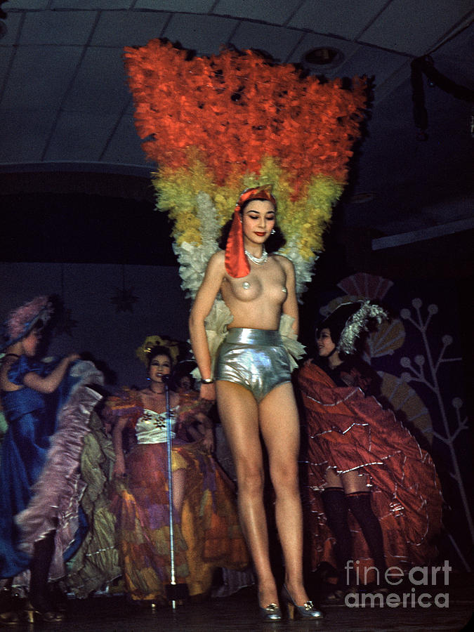 Stripper With Her Plumage Sasebo Saga Japan Photograph By Wernher Krutein