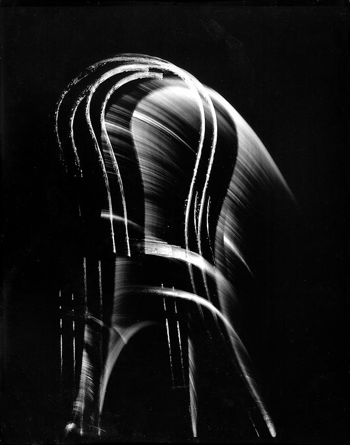 Stroboscopic Image Of Falling Chair. P Photograph by Gjon Mili