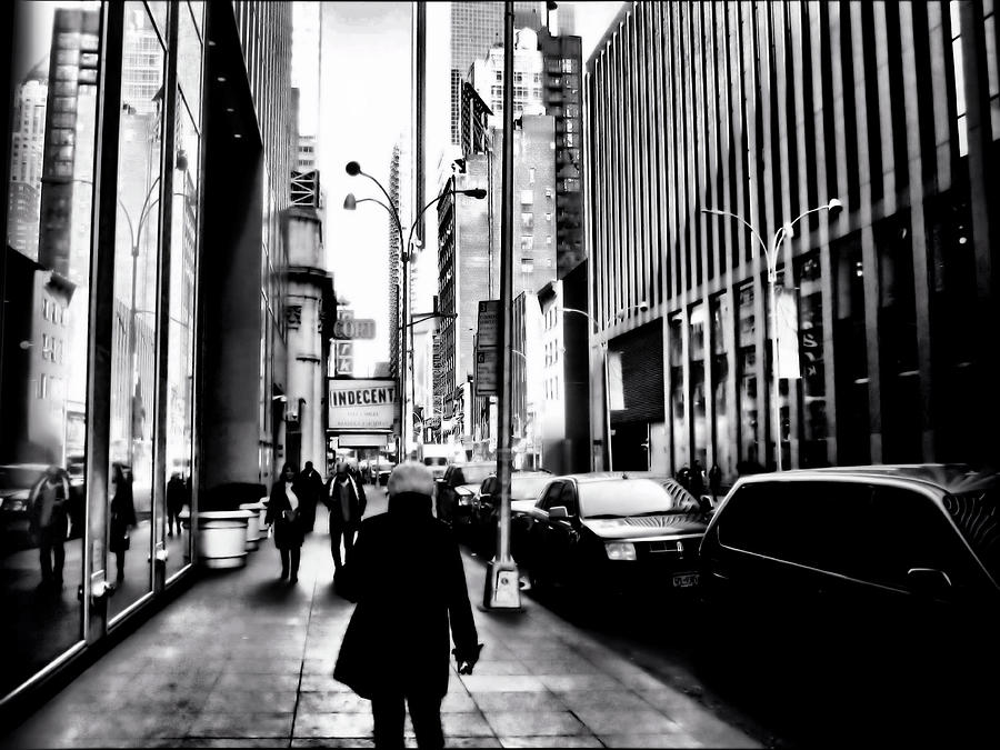 Strolling a New York City Sidewalk Photograph by Debra Kewley