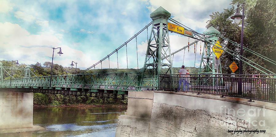 Strolling On The Bridge Photograph