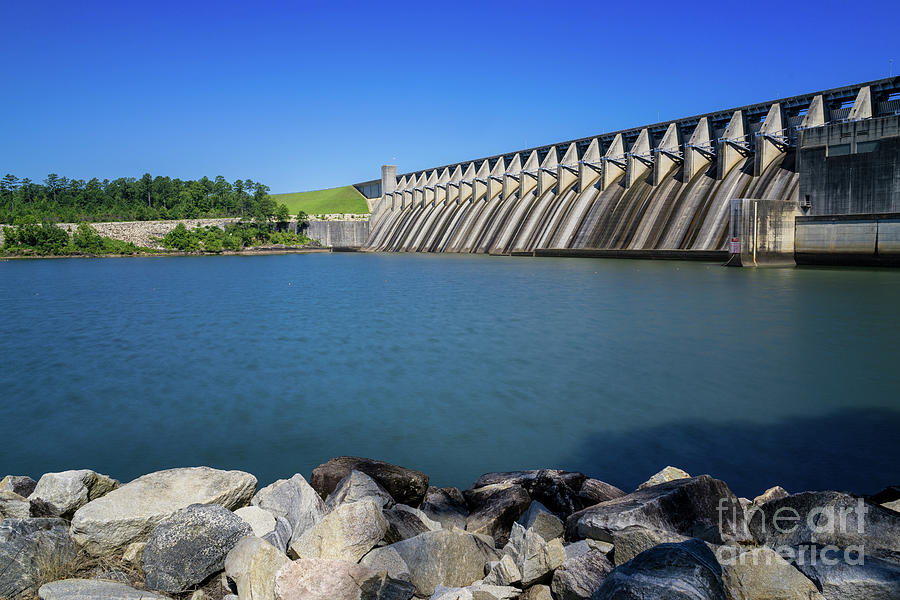 Strom Thurmond Dam - Clarks Hill Lake GA Photograph by Sanjeev Singhal