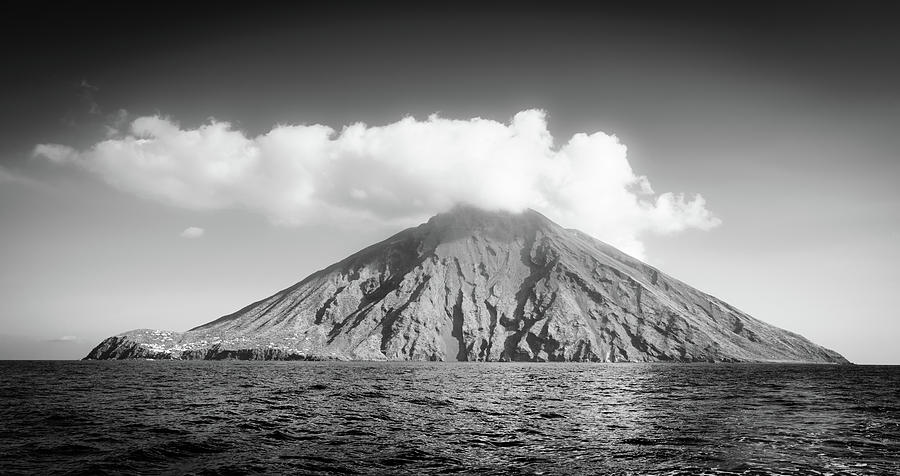 Black And White Photograph - Stromboli Island by Alexey Stiop