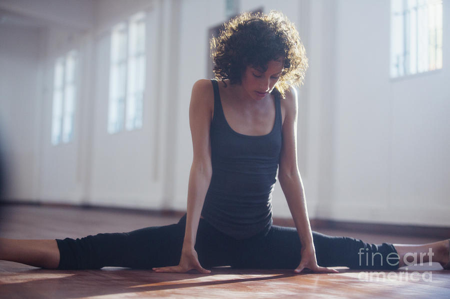 Agility Photograph - Strong Young Female Dancer Stretching by Caia Image/science Photo Library Agility Photograph - Strong Young Female Dancer Stretching by Caia Image/science Photo Library