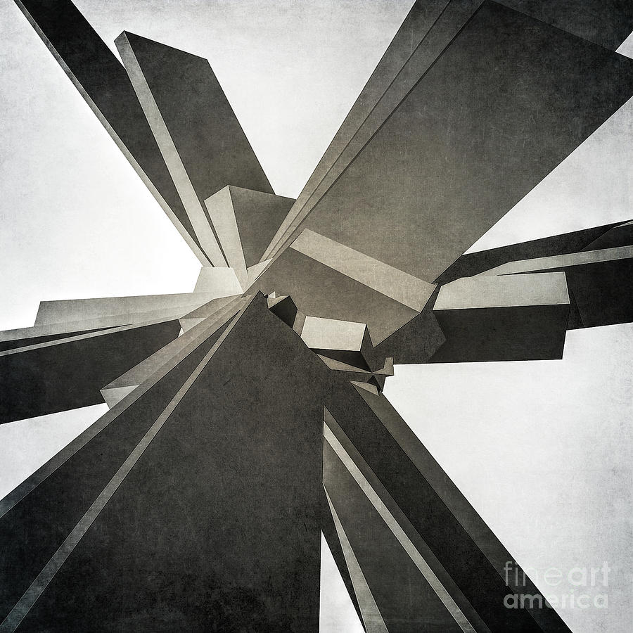 Blocks Digital Art - Structure of Concrete Blocks by Phil Perkins Blocks Digital Art - Structure of Concrete Blocks by Phil Perkins