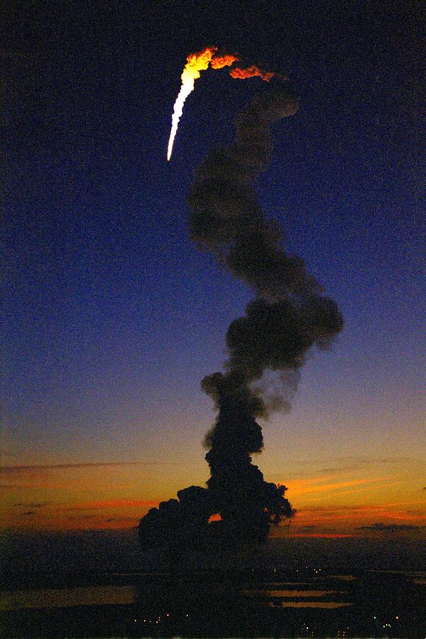 STS-101 Launches into the Dawn Painting by Celestial Images