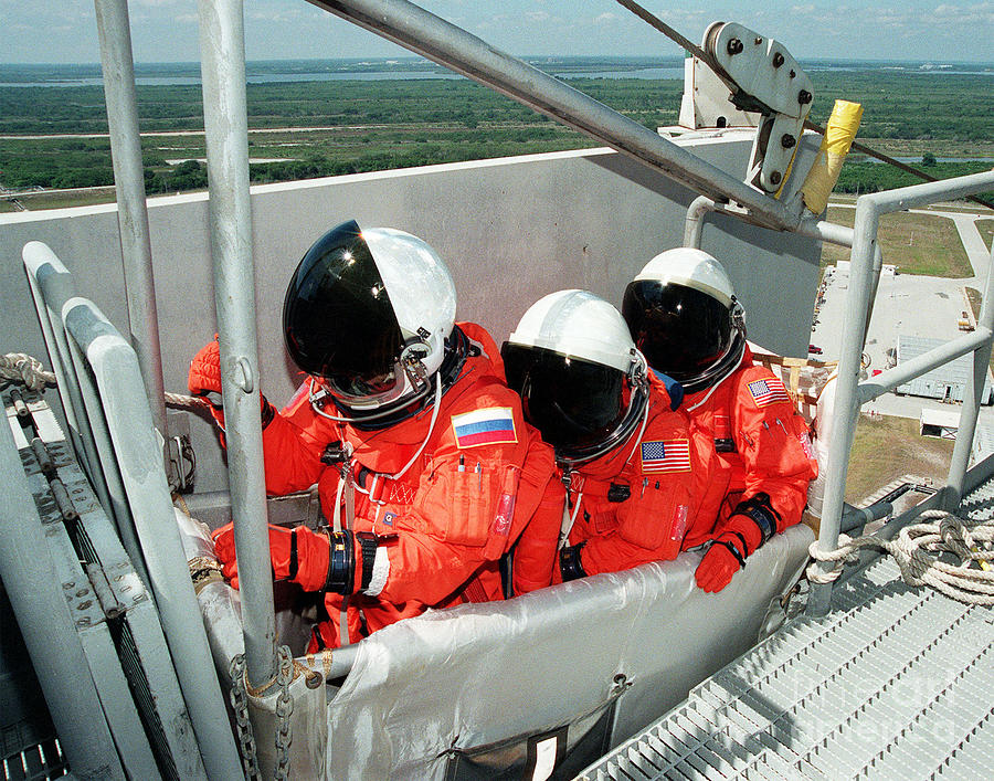 Sts 96 Mission Specialists Left Photograph by Nasa