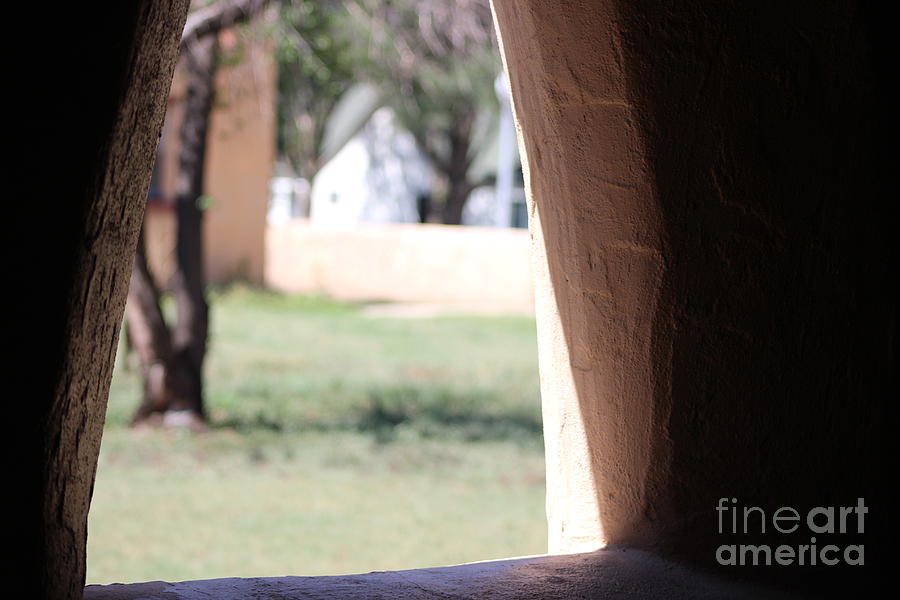 Stucco Window with View at Fort Stanton New Mexico Photograph by Colleen Cornelius
