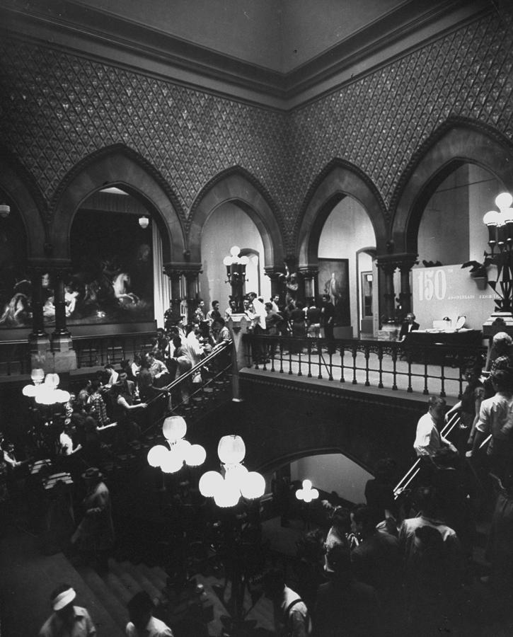 Students At Pennsylvania Academy Of Fine Photograph by Gjon Mili Students At Pennsylvania Academy Of Fine Photograph by Gjon Mili