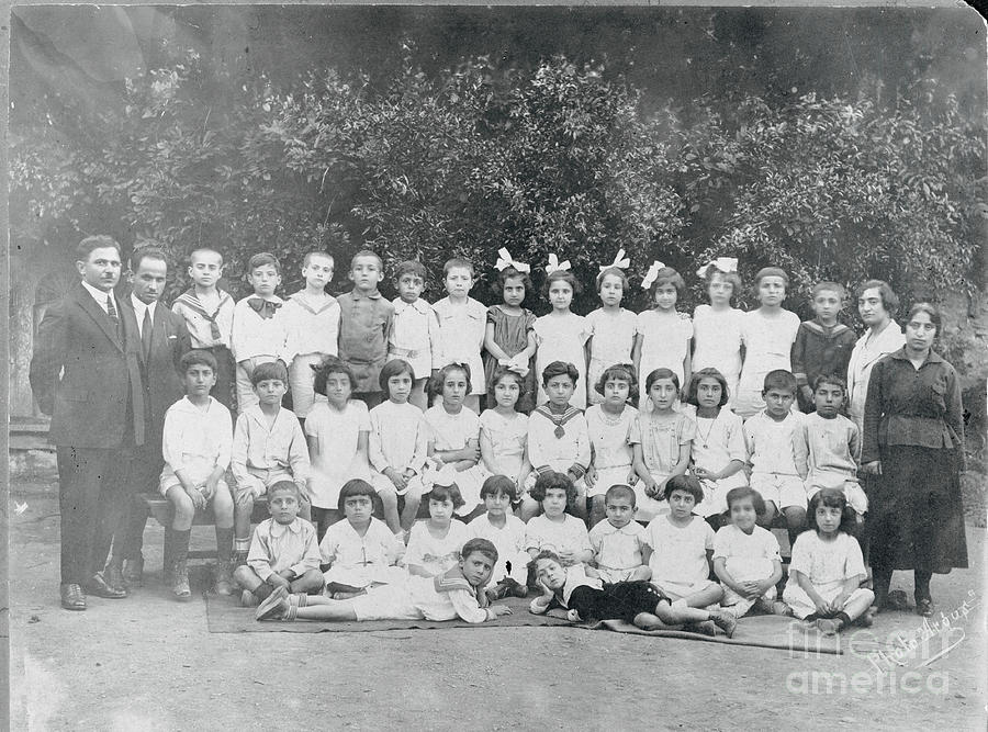 Students Posing With Their Teachers Photograph by Bettmann Students Posing With Their Teachers Photograph by Bettmann