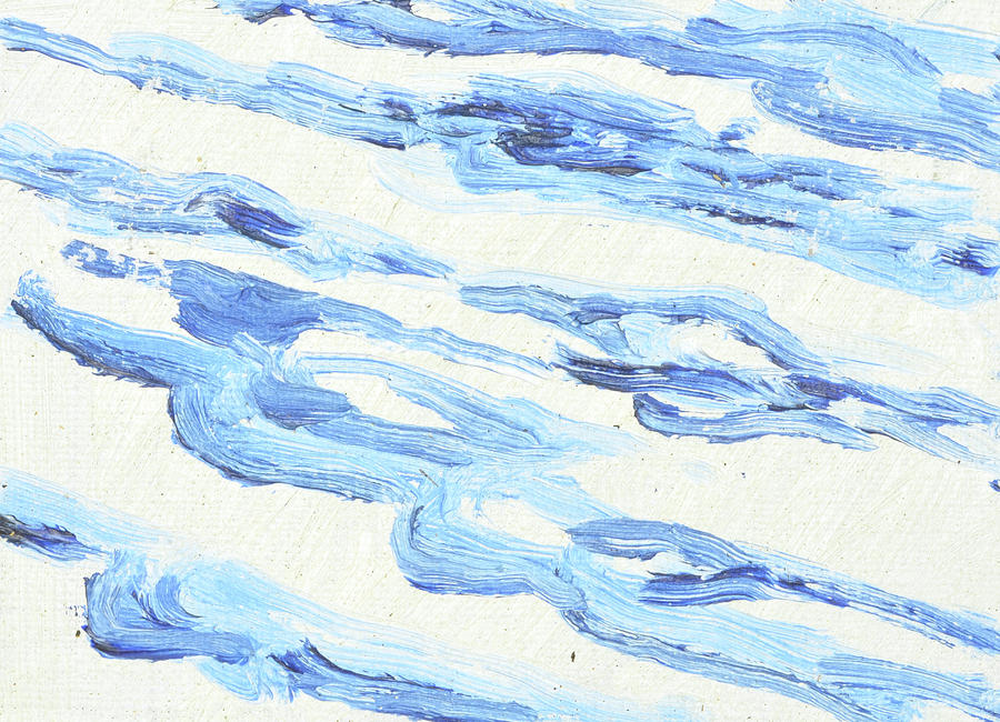 nr 3 Studies of waves at Lidingoe  Vattenstudie fraan Lidingoe_0078_clean_up Painting by Marica Ohlsson