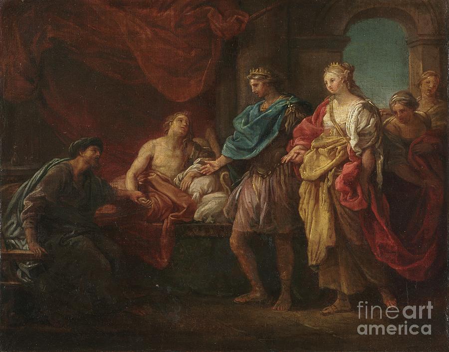 Study For Antiochus And Stratonice Drawing by Heritage Images