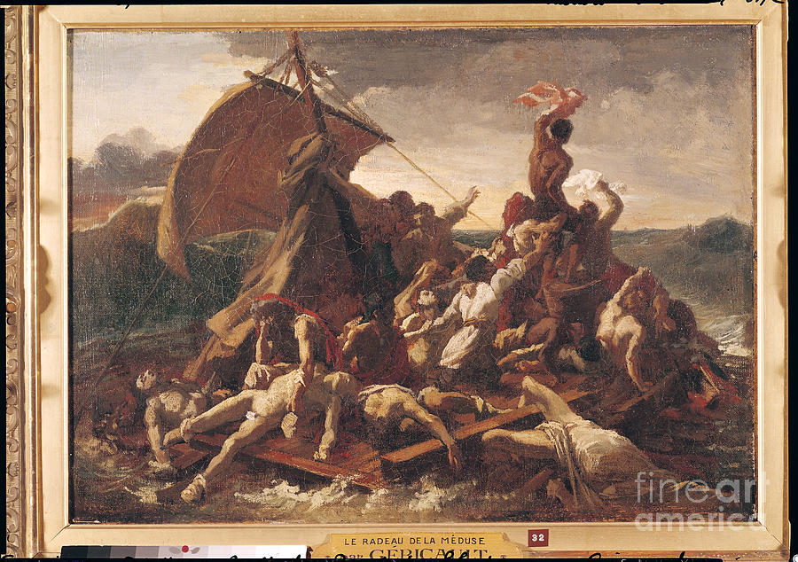 Study For The Raft Of The Medusa, 1819 Painting by Theodore Gericault