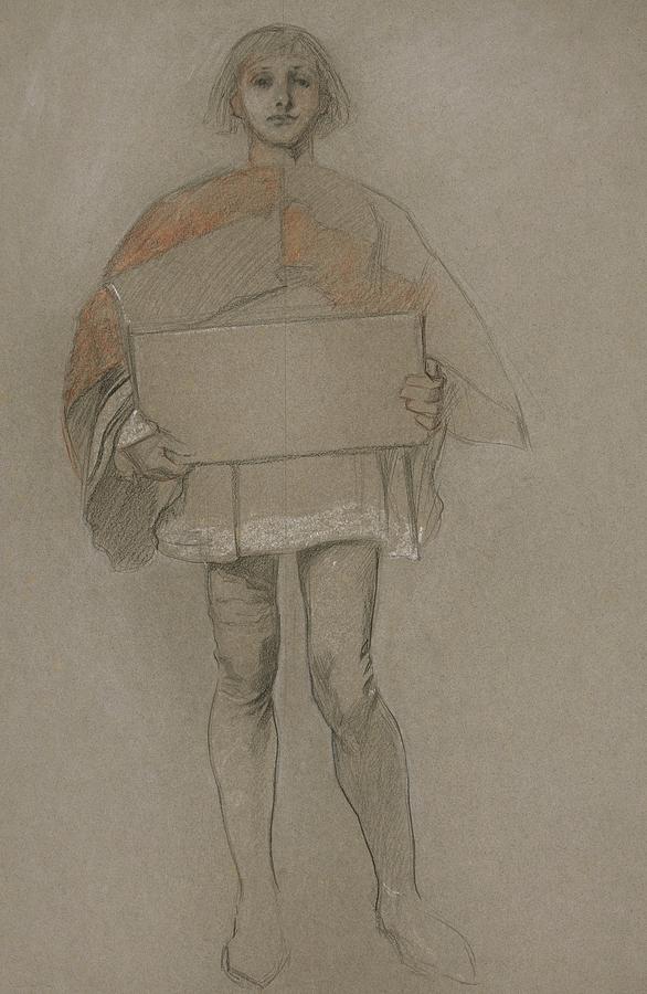 Study For the Reconciliation, One Of A Series Drawing by Edwin Austin Abbey Study For the Reconciliation, One Of A Series Drawing by Edwin Austin Abbey