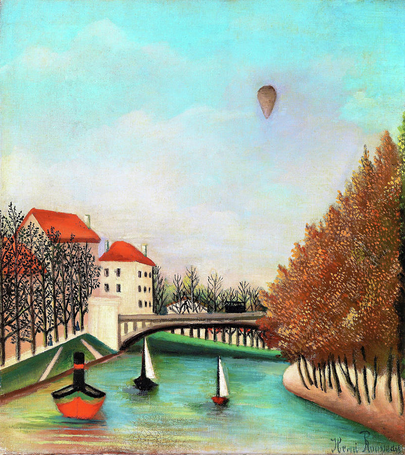 Henri Rousseau Painting - Study for View of the Pont de Sevres - Digital Remastered Edition by Henri Rousseau