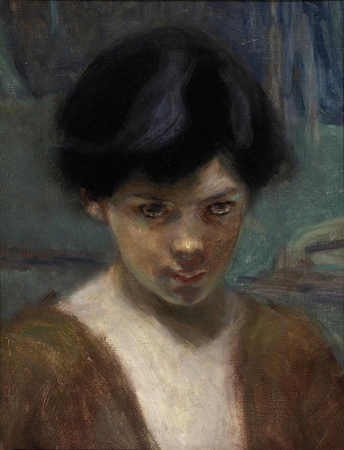 Study Head Of A Boy Painting by Alice Pike Barney - Fine Art America