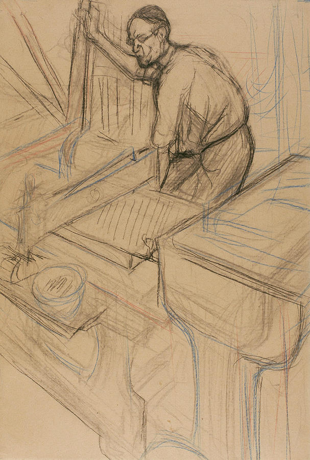 Study Drawing by Henri de Toulouse-Lautrec