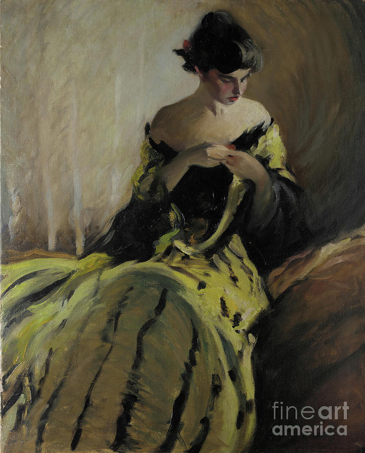 Study In Black And Green Oil Sketch Drawing by Heritage Images