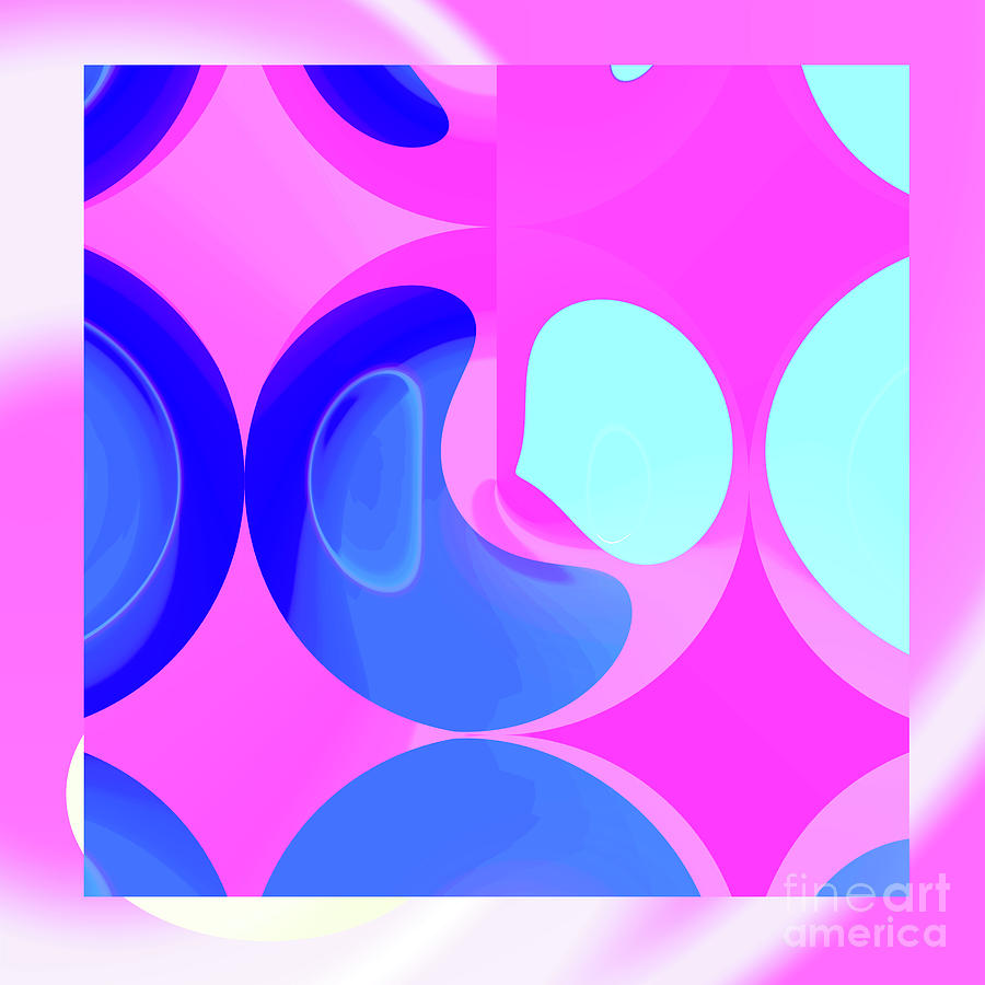 Study in Pink and Blue Digital Art by Merice Ewart - Pixels