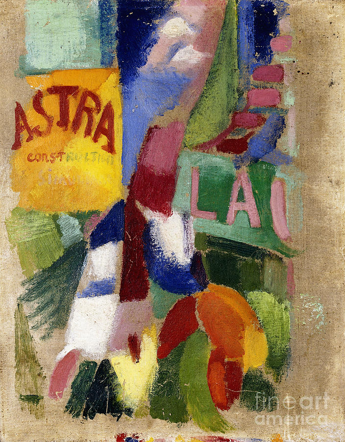 Robert Delaunay Painting - Study Of The Team From Cardiff, 1907-13 by Robert Delaunay