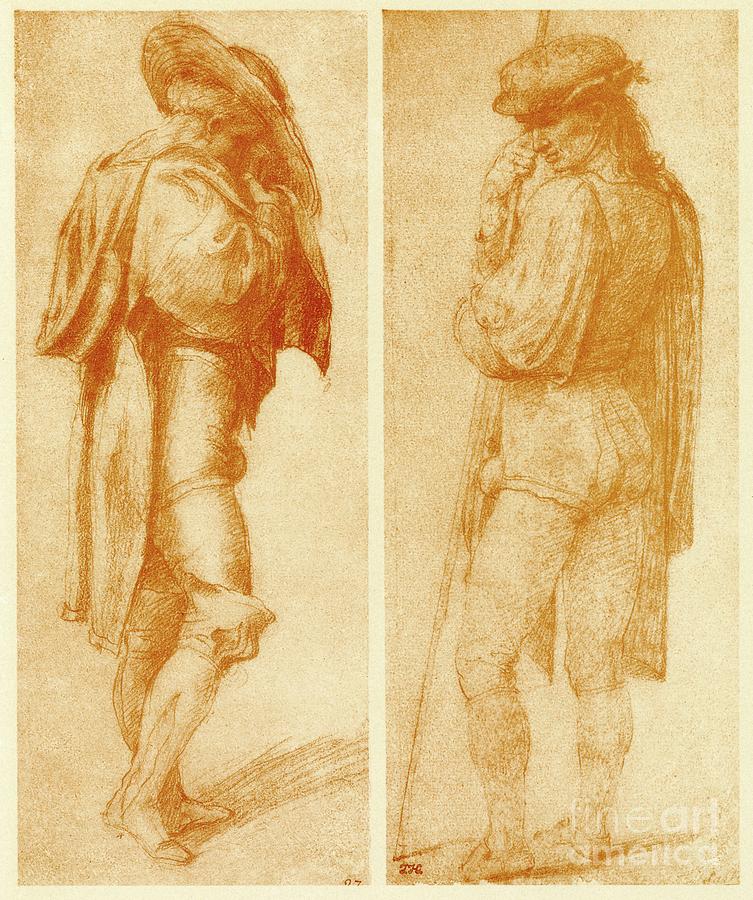 Portrait Painting - Study On The Two Joseph Pictures by Francesco Ubertini Il Bacchiacca