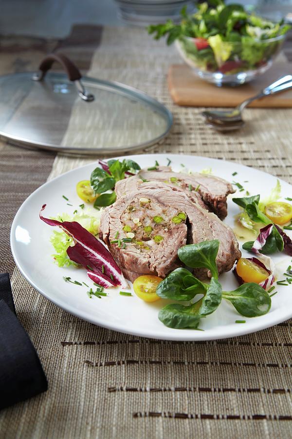 Stuffed Breast Of Veal With Salad Photograph by Kirchherr, Jo | Fine ...