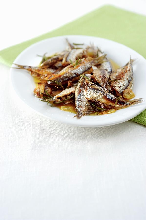 Stuffed Sardines With Rosemary Photograph by Franco Pizzochero