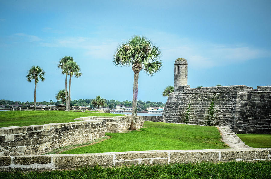 Stunning Landscape of Castillo de San Marcos located in St. Augustine, Florida Photograph by Tammy Ray