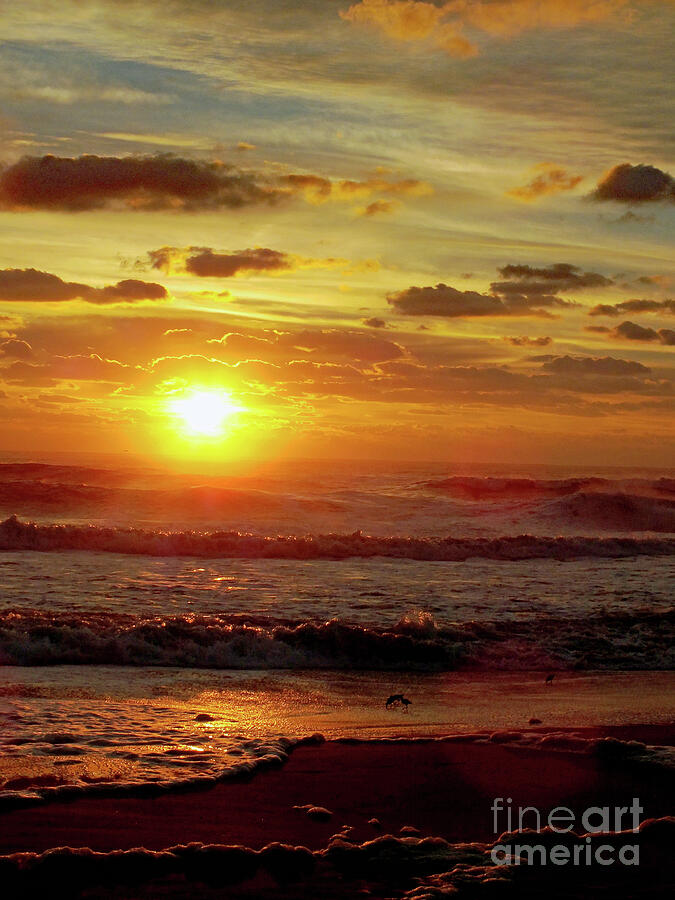 Stunning Ocean Sunrise At Rodanthe, Nc Photograph