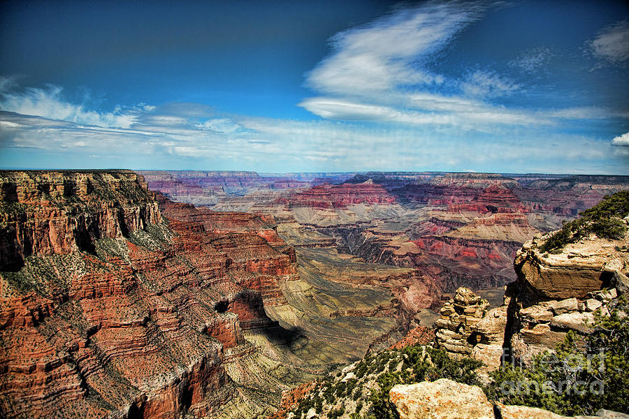 Stunning Pano Grand Canyon Full Color  Photograph by Chuck Kuhn