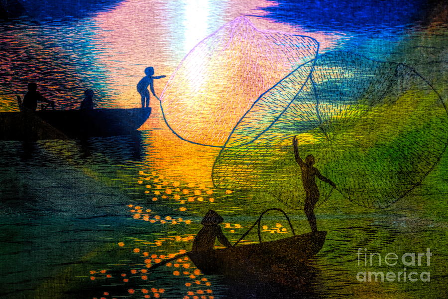Vietnam Photograph - Stunning Silk Embroidery Asia Connection  by Chuck Kuhn