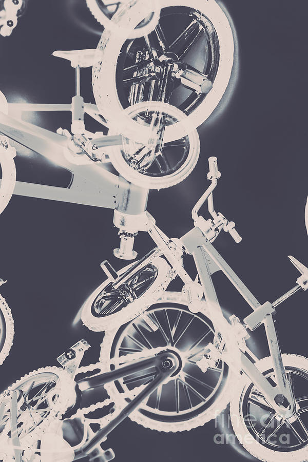 Abstract Digital Art - Stunt bike trickery by Jorgo Photography