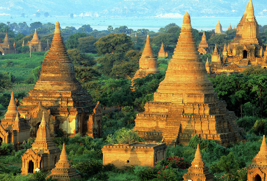 Stupas And Payas, Bagan, Myanmar Photograph by Veni