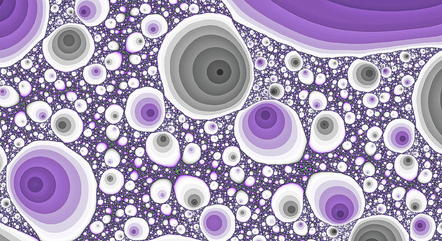 Stupendous Ridge Purple Abstract Art Digital Art by Don Northup