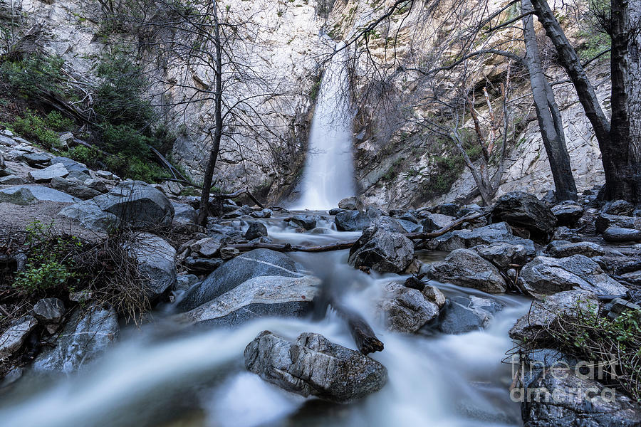 Nature Photograph - Sturtevant Falls and Creek San Gabriel Mountains Southern Califo by Trekkerimages Photography