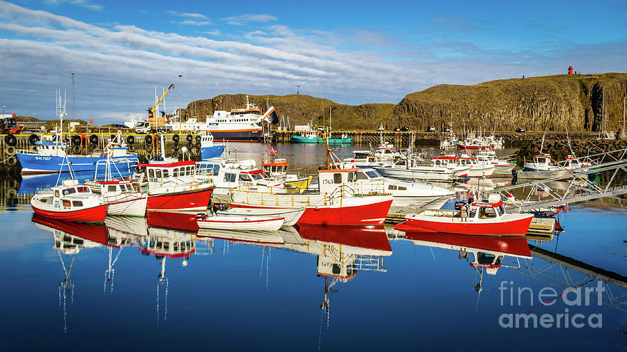 Stykkisholmur harbor, Iceland Photograph by Lyl Dil Creations