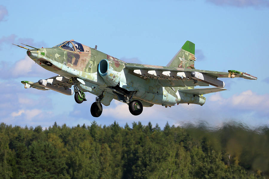 Su-25sm Attack Airplane Of The Russian Photograph by Artyom Anikeev ...